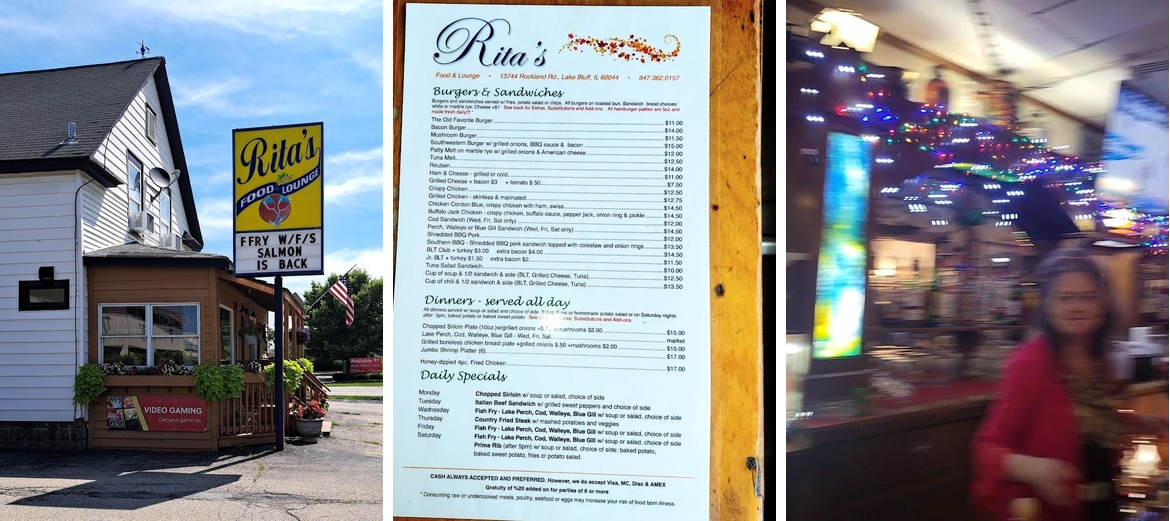 Rita's Bar & Grill Menu